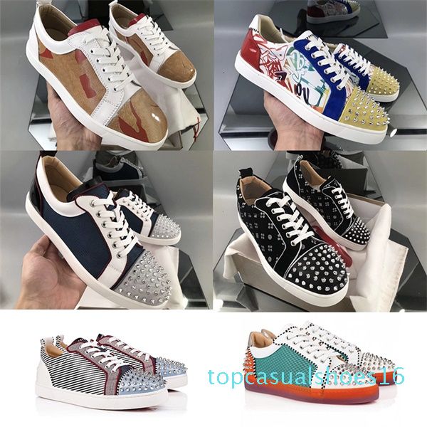designer shoes red bottom junior spikes seavaste 2 orlato trainers real calfskin patent suede leather shoe men flat party wedding shoes t01, Black
designer shoes red bottom junior spikes seavaste 2 orlato trainers real calfskin patent suede leather shoe men flat party wedding shoes t01, Black