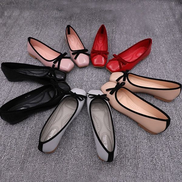 women flats ballet shoes with bow square toe slip on moccasins flat ballerina shoes for women's soft flat fordable ladies, Black
women flats ballet shoes with bow square toe slip on moccasins flat ballerina shoes for women's soft flat fordable ladies, Black