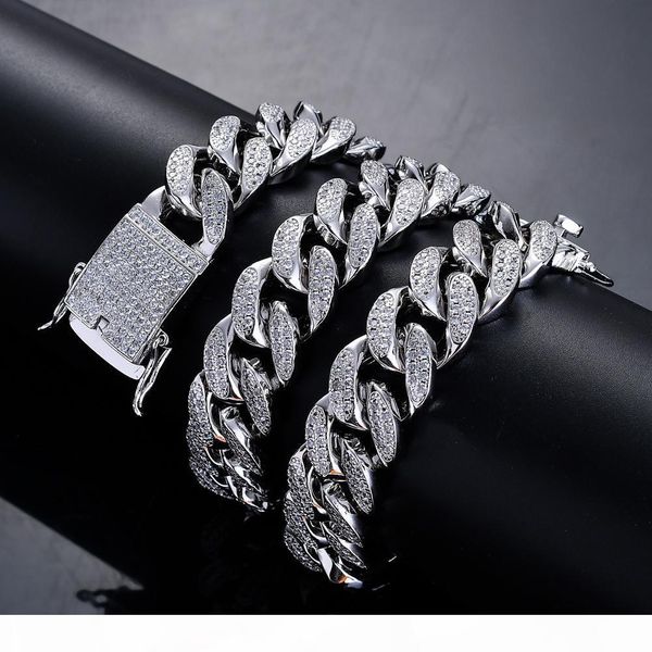 18mm width 18inch 22inch iced out bling bling copper cuban chain hip hop micro pave chain necklace jewelry for men cn050, Silver
18mm width 18inch 22inch iced out bling bling copper cuban chain hip hop micro pave chain necklace jewelry for men cn050, Silver
