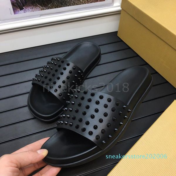 all black men women slippers red bottoms luxury designer spikes ladies beach slipper male home slippers non-slip leather mens casual s06
all black men women slippers red bottoms luxury designer spikes ladies beach slipper male home slippers non-slip leather mens casual s06