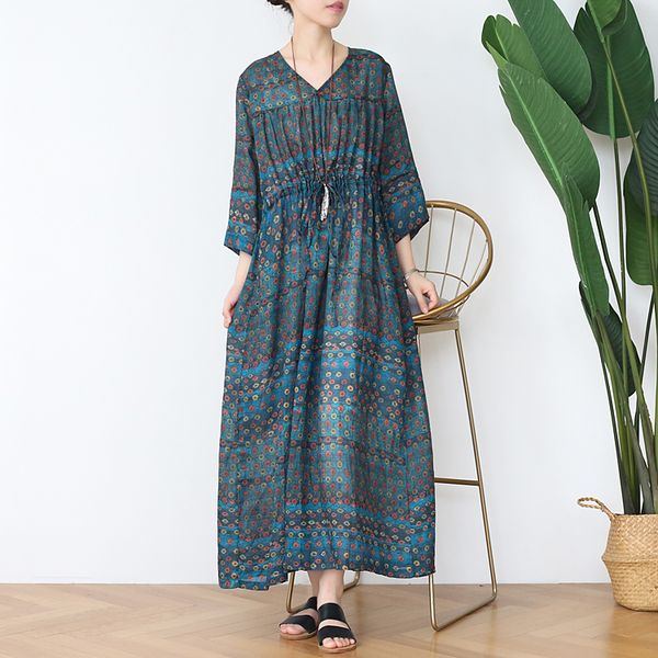 women autumn ramie retro dress ladies vintage printed v neck three quarter sleeve waisted dresses female 2020 ramie plus dress, Black;gray
women autumn ramie retro dress ladies vintage printed v neck three quarter sleeve waisted dresses female 2020 ramie plus dress, Black;gray