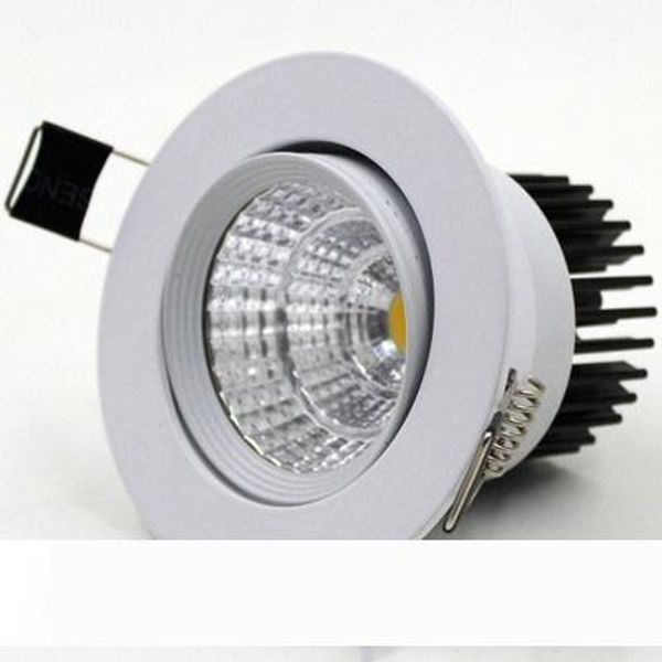 cob led downlights 9w 12w 15w 18w 21w dimmable non-dimmable home lighting warm cool white led ceiling lights ac85-265v with power drivers