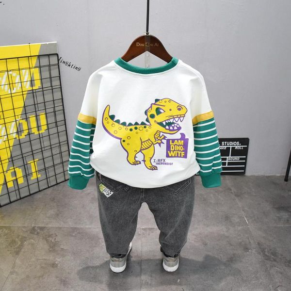 baby boys clothes set cotton dinosaur cartoon printing sweater baby boys clothes t-shirts and jeans children clothing set, White
baby boys clothes set cotton dinosaur cartoon printing sweater baby boys clothes t-shirts and jeans children clothing set, White