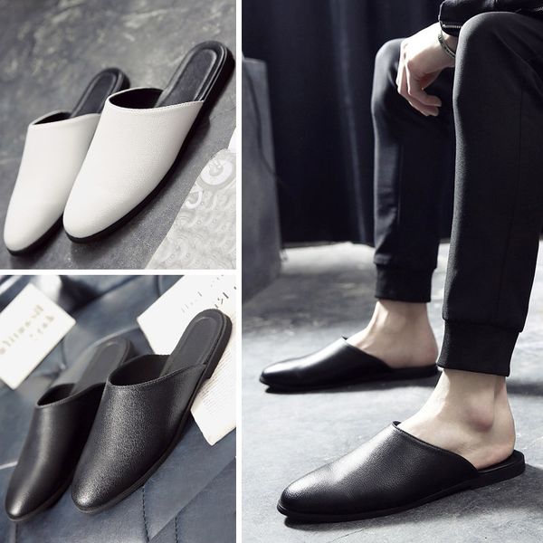 2019 new slippers korean style half-tow trendy shoes british slipperspea slippers peas trendy men's half-support summer men's shoe
2019 new slippers korean style half-tow trendy shoes british slipperspea slippers peas trendy men's half-support summer men's shoe