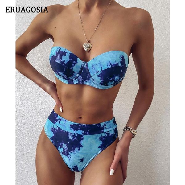women's swimwear high waist bikinis women swimsuit two piece push up bikini set bandeau bathing suit beachwear female biquinis 2021, White;black
women's swimwear high waist bikinis women swimsuit two piece push up bikini set bandeau bathing suit beachwear female biquinis 2021, White;black