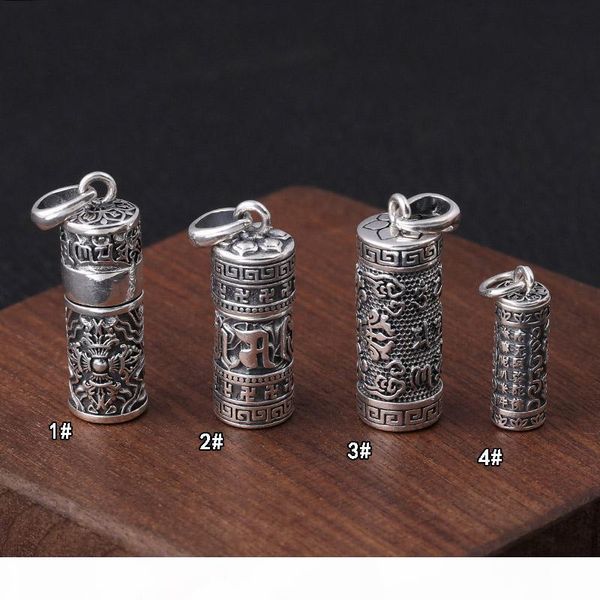 s990 pure sterling silver buddha tube locket buddhist antique six words mantra amulets gawu storage pendants necklace men women openable box
s990 pure sterling silver buddha tube locket buddhist antique six words mantra amulets gawu storage pendants necklace men women openable box
