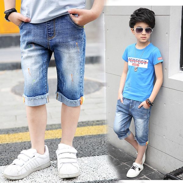 2019 boys and jeanschildren's jeans jeans summer thin medium and large children's denim cropped capri pants boyspants new batch, Blue
2019 boys and jeanschildren's jeans jeans summer thin medium and large children's denim cropped capri pants boyspants new batch, Blue
