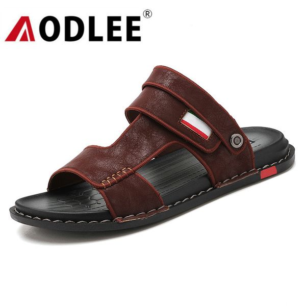 men sandals casual men beach sandals fashion leather breathable slippers shoes non-slip footwear dropshipping aodlee, Black
men sandals casual men beach sandals fashion leather breathable slippers shoes non-slip footwear dropshipping aodlee, Black