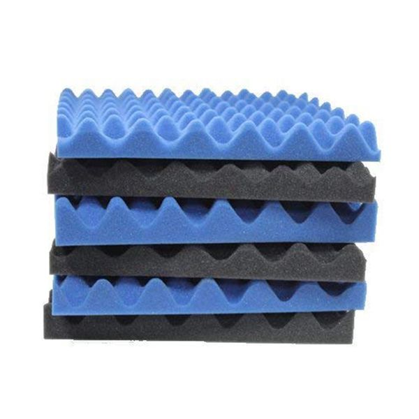 6 pack black + blue / charcoal egg crate foam acoustic tiles soundproofing foam panels sound insulation soundproof foam paddin
6 pack black + blue / charcoal egg crate foam acoustic tiles soundproofing foam panels sound insulation soundproof foam paddin