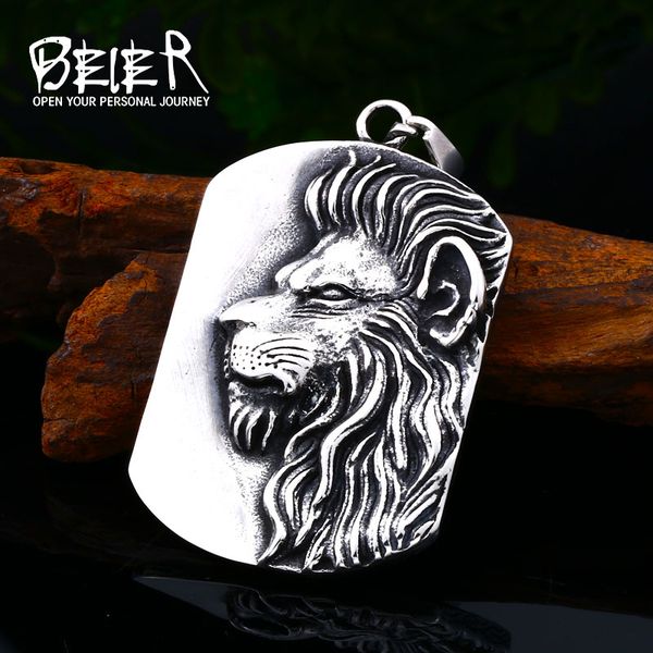beier charm choker rock punk lion pendant necklace stainless steel for man women animal jewelry dropshipping lhp109, Silver
beier charm choker rock punk lion pendant necklace stainless steel for man women animal jewelry dropshipping lhp109, Silver