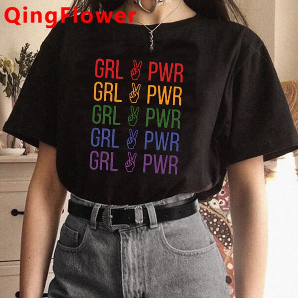 feminist anime girl power t shirt women fight like a girl feminism harajuku t-shirt grl pwr ullzang tshirt 90s tees female, White
feminist anime girl power t shirt women fight like a girl feminism harajuku t-shirt grl pwr ullzang tshirt 90s tees female, White