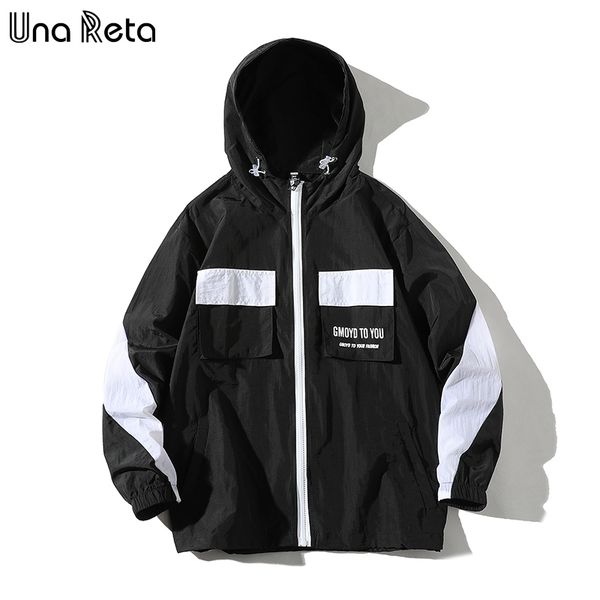 una reta men jacket new hip-hop men clothing streetwear patchwork thin jacket with hooded korean style pockets coats, Black;brown
una reta men jacket new hip-hop men clothing streetwear patchwork thin jacket with hooded korean style pockets coats, Black;brown