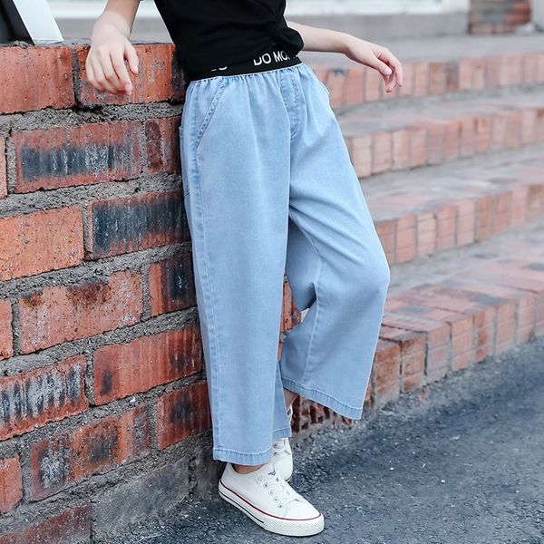 girls' denim wide leg pants thin stretch 2020 medium and and wide leg pants jeans large children's children's clothing tencel, Blue
girls' denim wide leg pants thin stretch 2020 medium and and wide leg pants jeans large children's children's clothing tencel, Blue
