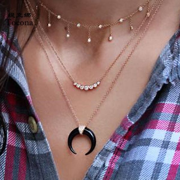 bohemian natural stone moon pendant necklace for women charming gold chain clear crystal stone jewelry accessories 9148, Silver
bohemian natural stone moon pendant necklace for women charming gold chain clear crystal stone jewelry accessories 9148, Silver