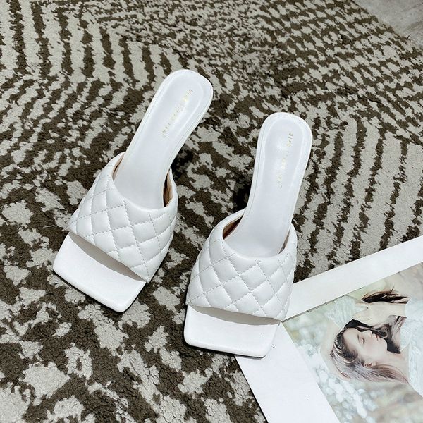 deat 2020 new spring summer fashion casual solid color simple shallow square-headed high heel slippers women shoes se749, Black
deat 2020 new spring summer fashion casual solid color simple shallow square-headed high heel slippers women shoes se749, Black