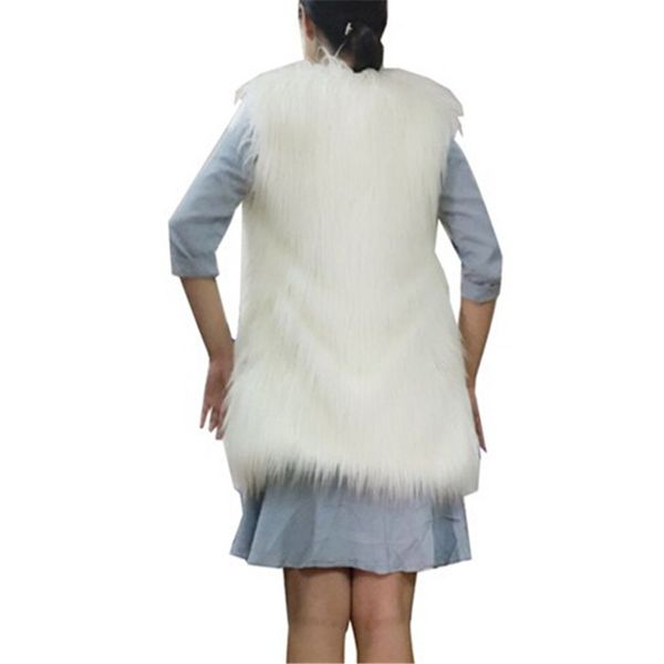 ysdnchi winter women waistcoat femme outwear faux fur vest gilet veste fourrure jacket warm plus size flocking coat, Black
ysdnchi winter women waistcoat femme outwear faux fur vest gilet veste fourrure jacket warm plus size flocking coat, Black