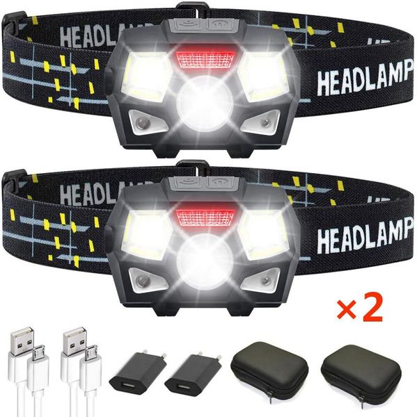 led headlights usb rechargeable 8000lm motion sensor headlamps 5 modes with red light suitable for adults children 2 pcs
led headlights usb rechargeable 8000lm motion sensor headlamps 5 modes with red light suitable for adults children 2 pcs