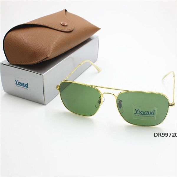 1pcs new arrival yxvaxl eye protection style sunglasses metal frame 58mm green glass lens uv400 protection brown casedr99720, White;black
1pcs new arrival yxvaxl eye protection style sunglasses metal frame 58mm green glass lens uv400 protection brown casedr99720, White;black
