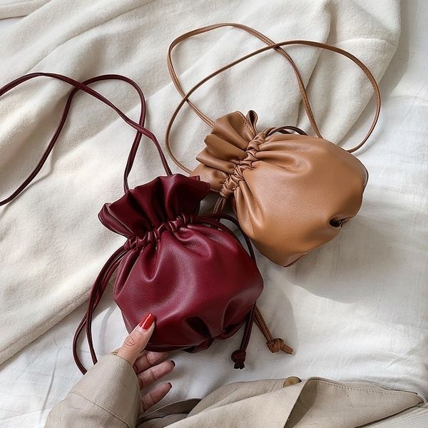 pu leather women plain small rucksack 2020 female drawstring mini bucket bag lady shoulder messenger bag wrinkle cloud crossbody bag
pu leather women plain small rucksack 2020 female drawstring mini bucket bag lady shoulder messenger bag wrinkle cloud crossbody bag