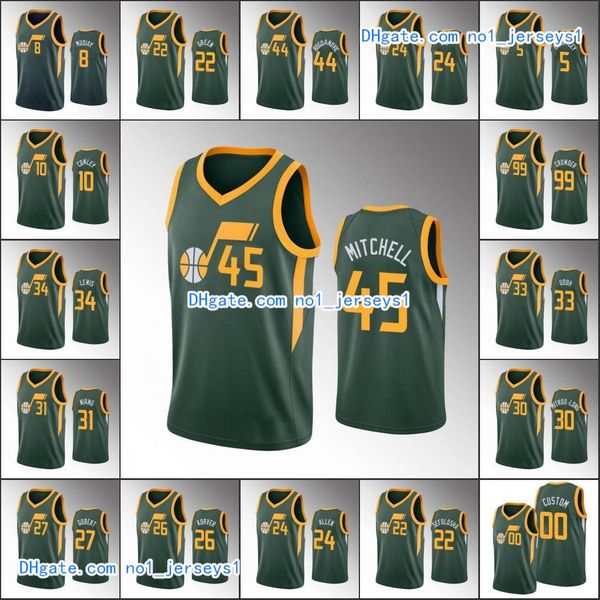 utah jazz men donovan mitchell rudy gobert bojan bogdanovic mike conley earned nba green custom jersey, Black
utah jazz men donovan mitchell rudy gobert bojan bogdanovic mike conley earned nba green custom jersey, Black