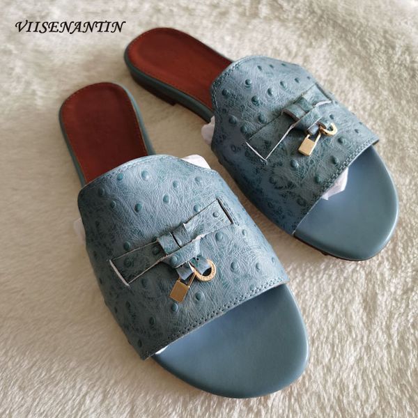 summer flat women real leather shoe blue yellow pink metal lock tassel decor open toe lazy shoes mules slip on comfortable slide, Black
summer flat women real leather shoe blue yellow pink metal lock tassel decor open toe lazy shoes mules slip on comfortable slide, Black