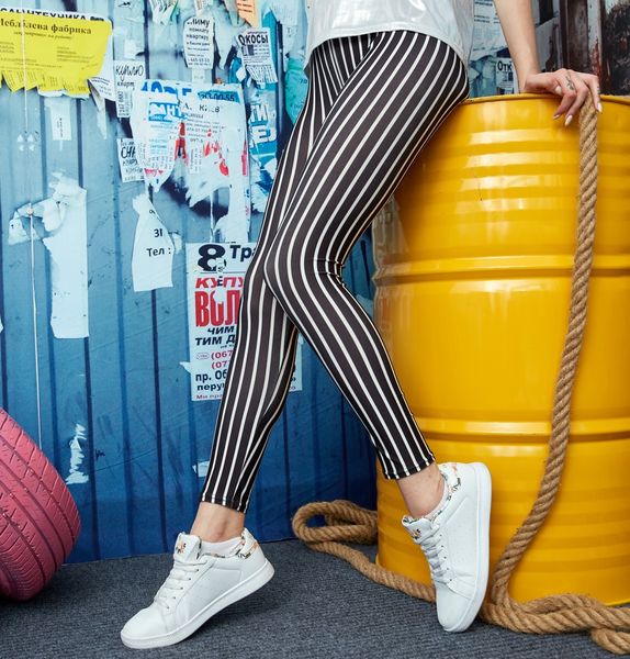 9462 milk fibre tight trousers tight pants vertical striped leggings ankle-length pants leggings, Black
9462 milk fibre tight trousers tight pants vertical striped leggings ankle-length pants leggings, Black
