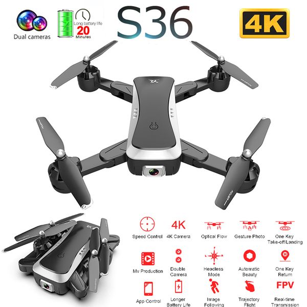kakbeir s36 rc drone with 4k hd dual camera optical flow positioning wide angle wifi fpv foldable helicopter quadrocopter toys
kakbeir s36 rc drone with 4k hd dual camera optical flow positioning wide angle wifi fpv foldable helicopter quadrocopter toys