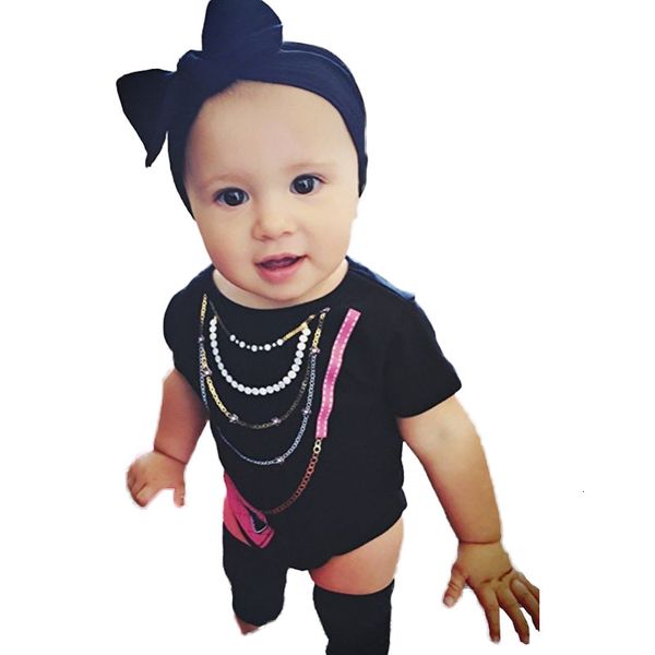 2018 summer new short-sleeved black small bag baby vest baby jumpsuit, Blue