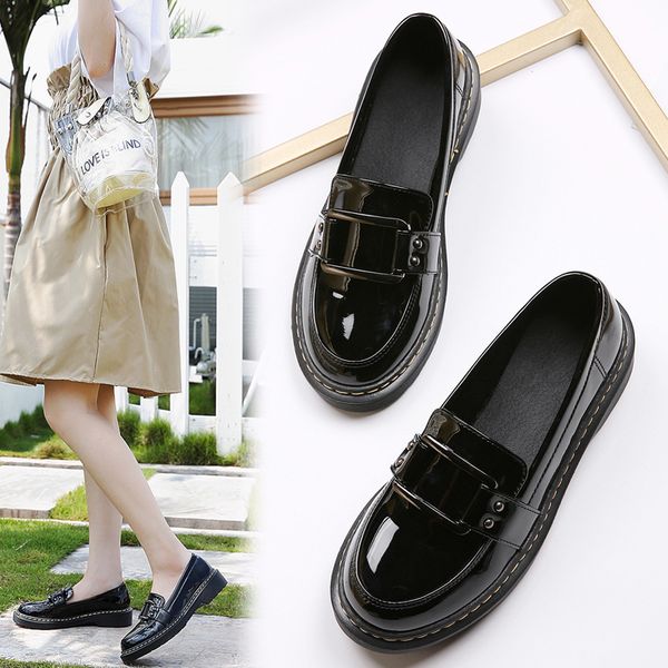 women shoes autumn casual female sneakers oxfords women's low heels platform round toe flats fall leather creepers new, Black
women shoes autumn casual female sneakers oxfords women's low heels platform round toe flats fall leather creepers new, Black