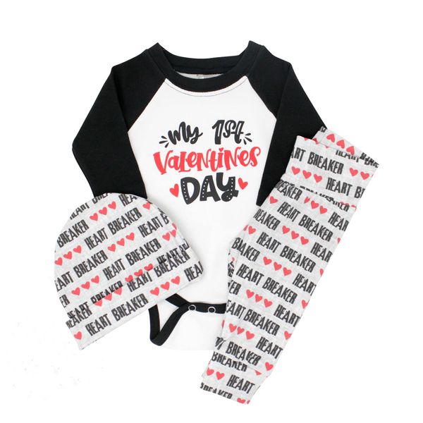 baby valentine 3pcs clothes sets newborn toddler babies girl boy long sleeve bodysuit +letters pants hat outfits set 0-18m, White
baby valentine 3pcs clothes sets newborn toddler babies girl boy long sleeve bodysuit +letters pants hat outfits set 0-18m, White