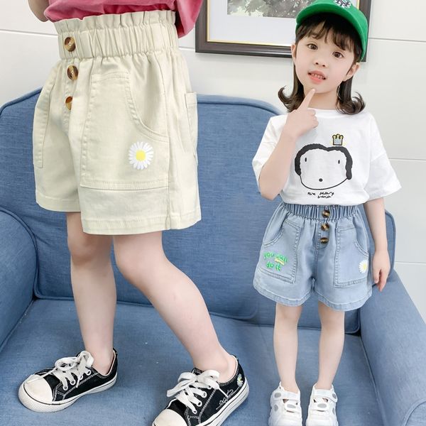 2020 new and pants jeans korean style girls' flower letter printed high waist jeans children's big pocket pants, Blue
2020 new and pants jeans korean style girls' flower letter printed high waist jeans children's big pocket pants, Blue