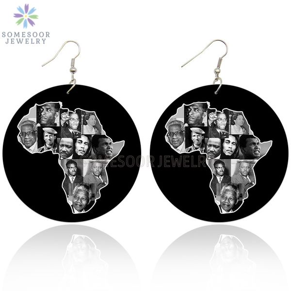 somesoor printing black history famous leaders african wooden drop earrings afro wood dangle jewelry for women christmas gifts, Silver
somesoor printing black history famous leaders african wooden drop earrings afro wood dangle jewelry for women christmas gifts, Silver