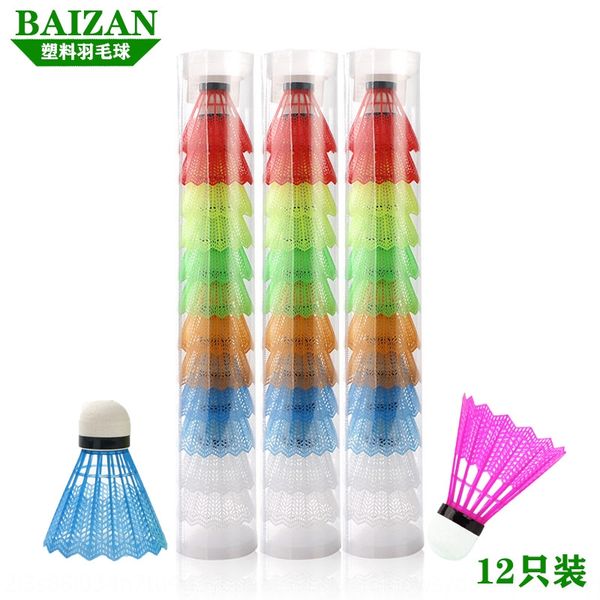 mlc1y baizannai hitting point accurate environmental protection plastic indoor and outdoor training entertainment ball 12 badminton wool bal
mlc1y baizannai hitting point accurate environmental protection plastic indoor and outdoor training entertainment ball 12 badminton wool bal