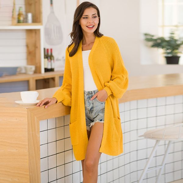 2019 fall/winter new cardigan lantern sweater lantern sleeve loose large size sweater for women, White;black
2019 fall/winter new cardigan lantern sweater lantern sleeve loose large size sweater for women, White;black