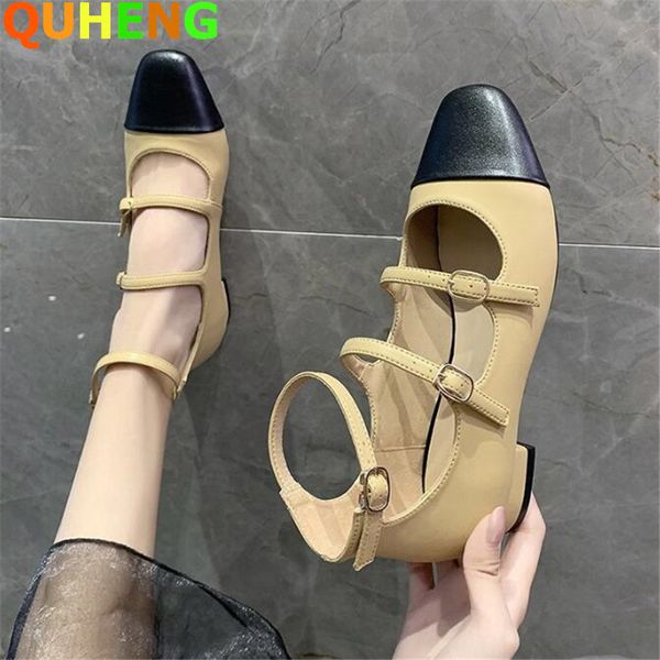 fashion women's sandals square head thick heel belt buckle woman shoes pumps leather femmes sandales 2020 summer new mujer, Black
fashion women's sandals square head thick heel belt buckle woman shoes pumps leather femmes sandales 2020 summer new mujer, Black