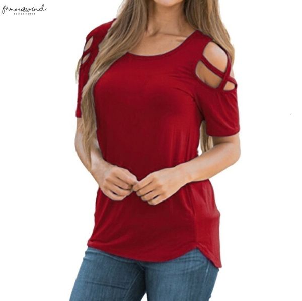 plus size ladies women blouses woman 2020 summer short sleeve strappy cold shoulder shirt blouses, White
plus size ladies women blouses woman 2020 summer short sleeve strappy cold shoulder shirt blouses, White
