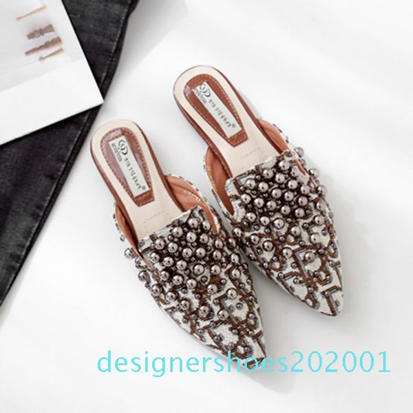 2019 spring fashion brand designers rivet silk flat leather slipper fashion slip on slides pointed toe loafers mules shoes cn09, Black
2019 spring fashion brand designers rivet silk flat leather slipper fashion slip on slides pointed toe loafers mules shoes cn09, Black