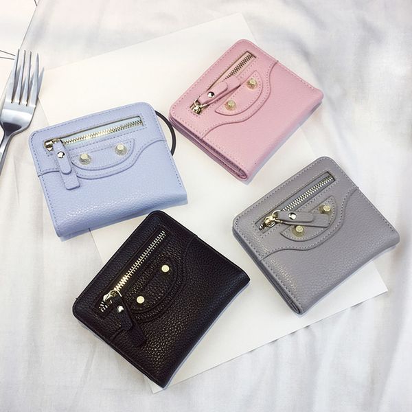 wallet women pu leather bifold zipper hasp short wallet cash coin purse 5 card holder small slim wallet candy color elegant, Red;black
wallet women pu leather bifold zipper hasp short wallet cash coin purse 5 card holder small slim wallet candy color elegant, Red;black