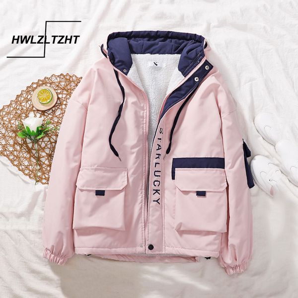 women's jackets hwlzltzht hooded winter jacket women 2021 clothing cotton female parkas warm casaco feminino, Black;brown
women's jackets hwlzltzht hooded winter jacket women 2021 clothing cotton female parkas warm casaco feminino, Black;brown