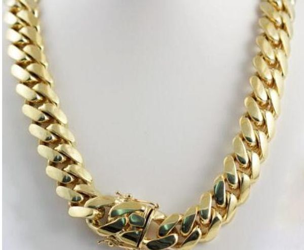 14k yellow gold plated men&039;s heavy miami cuban chain necklace 24" 14mm, Silver
14k yellow gold plated men&039;s heavy miami cuban chain necklace 24" 14mm, Silver