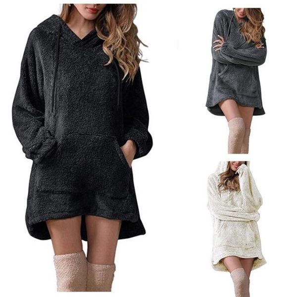 20fw oversize women hoodies casual solid color fluffy loose pullover sweatshirt with big pocket new women clothing, Black
20fw oversize women hoodies casual solid color fluffy loose pullover sweatshirt with big pocket new women clothing, Black