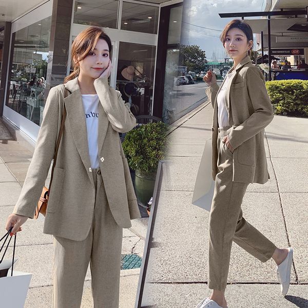 yasuguoji vintage spring women pant suits notched blazer jacket & pant 2020 office wear women suits with belt female sets, White
yasuguoji vintage spring women pant suits notched blazer jacket & pant 2020 office wear women suits with belt female sets, White
