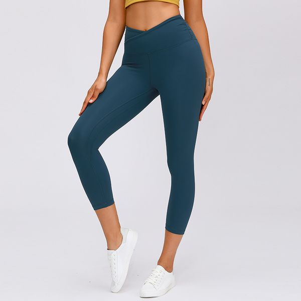 2020 new waist cross yoga pants female side waist folds high waist hip-lifting sports cropped pants spring and summer, White;red
2020 new waist cross yoga pants female side waist folds high waist hip-lifting sports cropped pants spring and summer, White;red