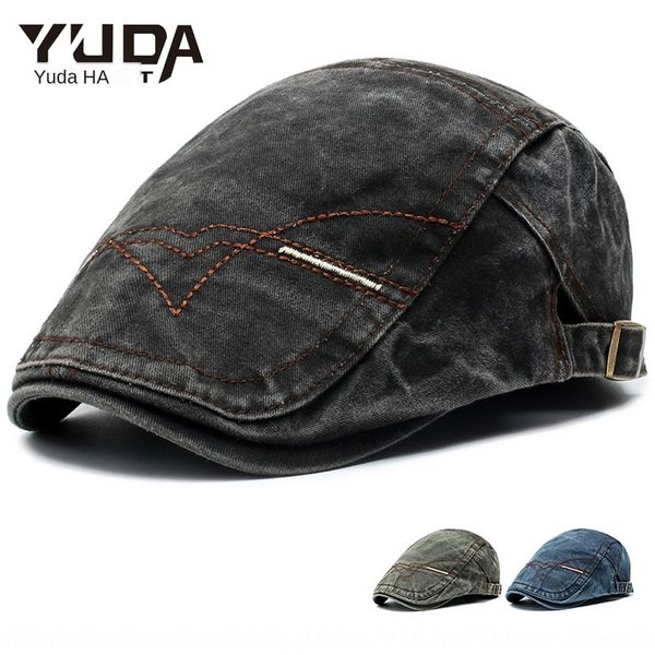 2019 beret yeda denim forward korean fashion fashion men's beret hat hat hat, Blue;gray
2019 beret yeda denim forward korean fashion fashion men's beret hat hat hat, Blue;gray