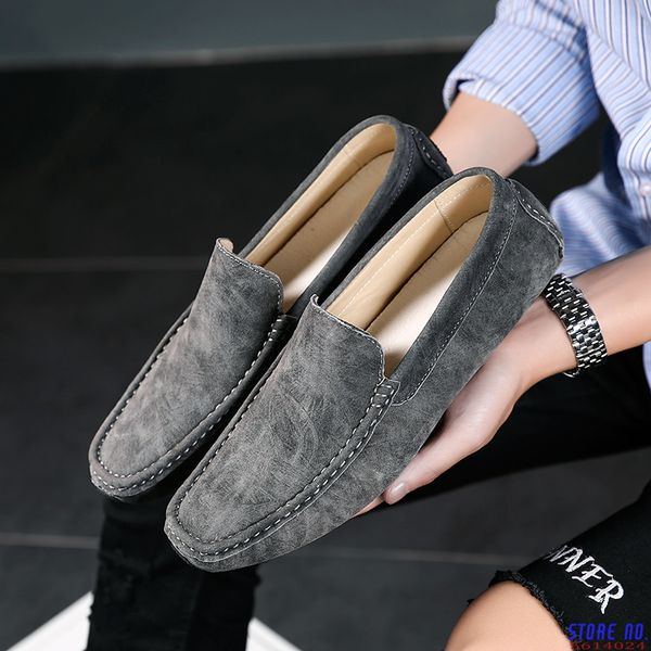 new fashion brand men loafers men's casual shoes suede leather mocassim masculino breathable slip on boat chaussures hommes, Black
new fashion brand men loafers men's casual shoes suede leather mocassim masculino breathable slip on boat chaussures hommes, Black