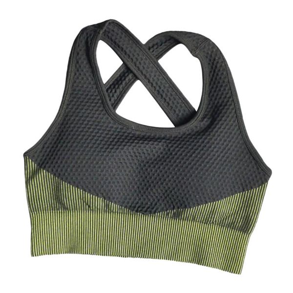gym clothing sports bra high stretch breathable fitness women padded for running yoga seamless crop gradient sport, White;black
gym clothing sports bra high stretch breathable fitness women padded for running yoga seamless crop gradient sport, White;black