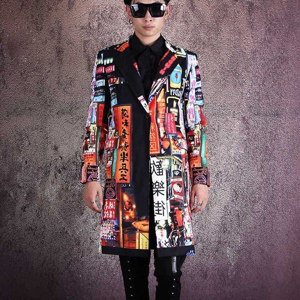 fashion slim fit pattern print long blazer jacket male hip hop dancer singer dj suit coat outerwear stage clothes men vintage, White;black
fashion slim fit pattern print long blazer jacket male hip hop dancer singer dj suit coat outerwear stage clothes men vintage, White;black