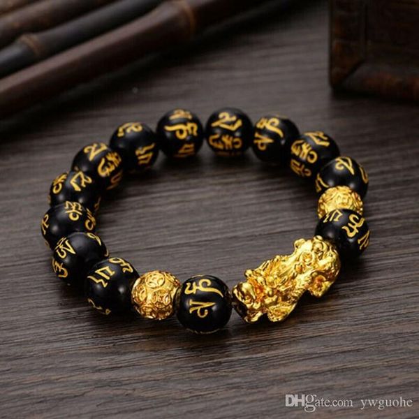 feng shui obsidian stone beads bracelet men women wristband gold black pixiu wealth and good luck women bracelet
feng shui obsidian stone beads bracelet men women wristband gold black pixiu wealth and good luck women bracelet