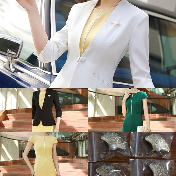 business beauty coat women's suit temperament goddess fan fashion beauty salon host white small suit coat, White;black
business beauty coat women's suit temperament goddess fan fashion beauty salon host white small suit coat, White;black