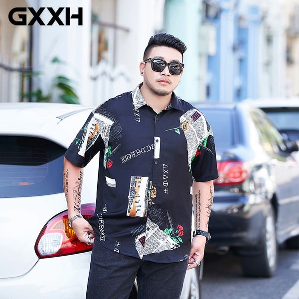 gxxh 2020 summer plus размер мужской сыпучей личность printed тенденция мода рубашка bf ветер рубашка с коротким рукавом полиэстер одежда, White;black
gxxh 2020 summer plus размер мужской сыпучей личность printed тенденция мода рубашка bf ветер рубашка с коротким рукавом полиэстер одежда, White;black